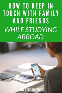 How to easily keep in touch with family and friends back in the US while you're studying abroad. Tips for keeping in contact with people back home during your study abroad semester.