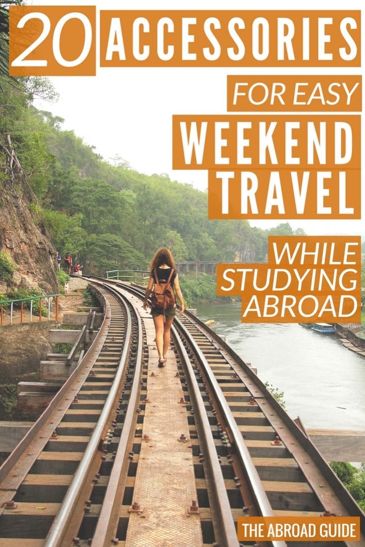 These smart accessories will help you have an easier time on your weekend travels while studying abroad. They'll help you pack more in your carry-on bag, keep your items safe, and have fun while traveling on the weekends during your study abroad semester.
