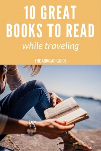Get these 10 books that are perfect to read while traveling. Pass the time on the train or plane with a good travel-themed book. https://theabroadguide.com/books-to-read-while-traveling