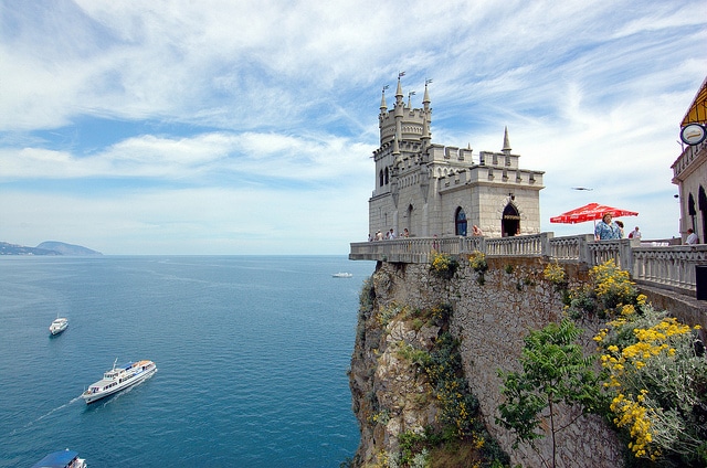 Swallows nest, cool castles in Europe, castles to visit in europe