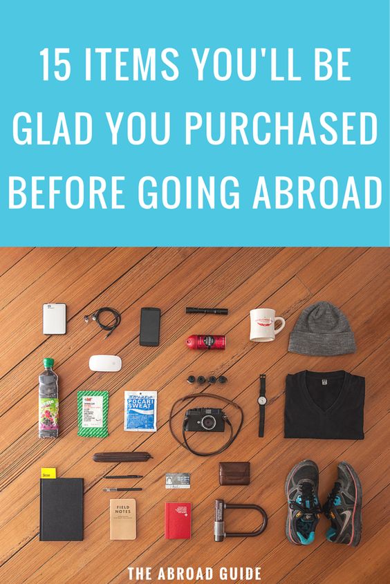 These must-have items are common for study abroad students to forget to bring with them for their study abroad semester. Get these items before you leave for your semester abroad.