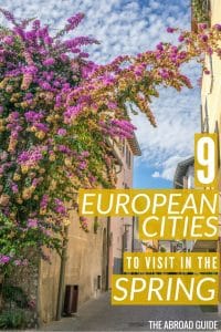 Top European Cities to Visit in the Spring - these cities in Europe are less crowded and have interesting things to do in the spring. Visit during the springtime and you'll get to do cool things while also having good weather and less crowds.