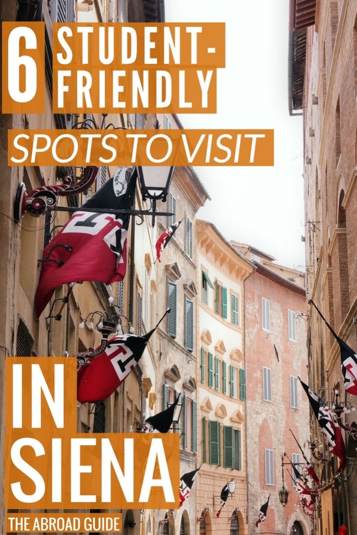 Student-friendly spots to visit in Siena. If you're studying abroad or visiting Siena as a student, these are great spots to visit to relax, eat and drink in Siena.