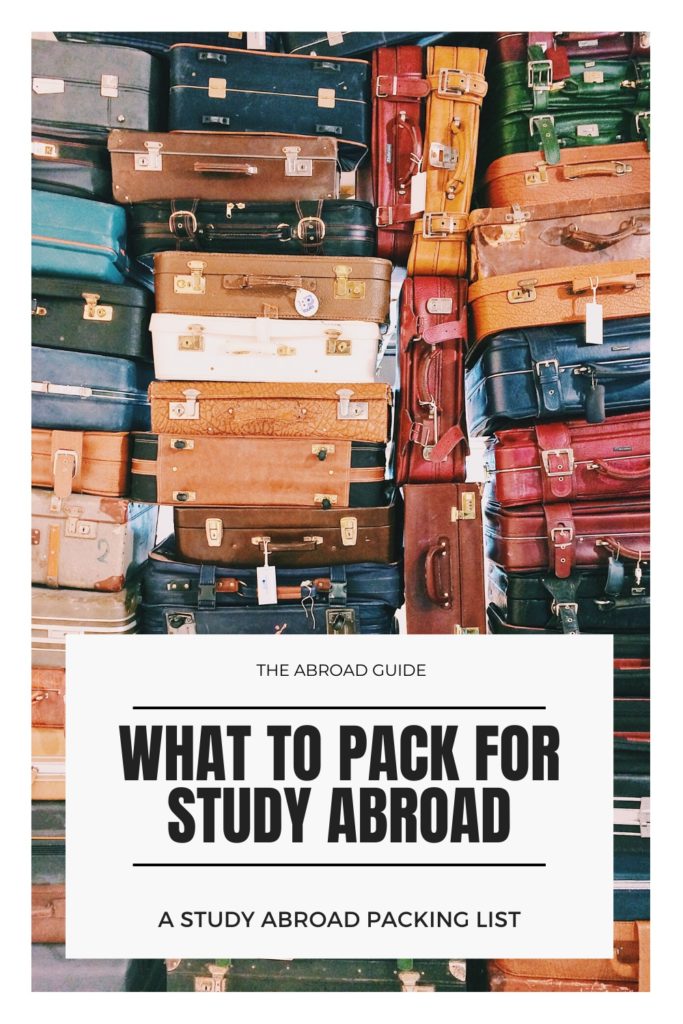 study abroad trip checklist
