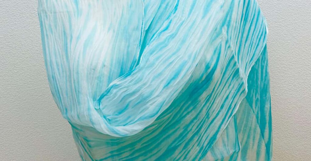 Kyo-arashi Shibori Scarf Class at Kyoto Shibori Museum