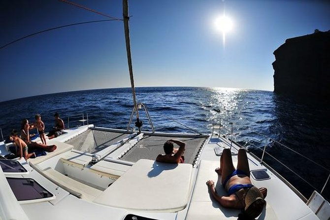 santorini-luxury-cruise-with-greek-meal-swim-stops-and-pickup
