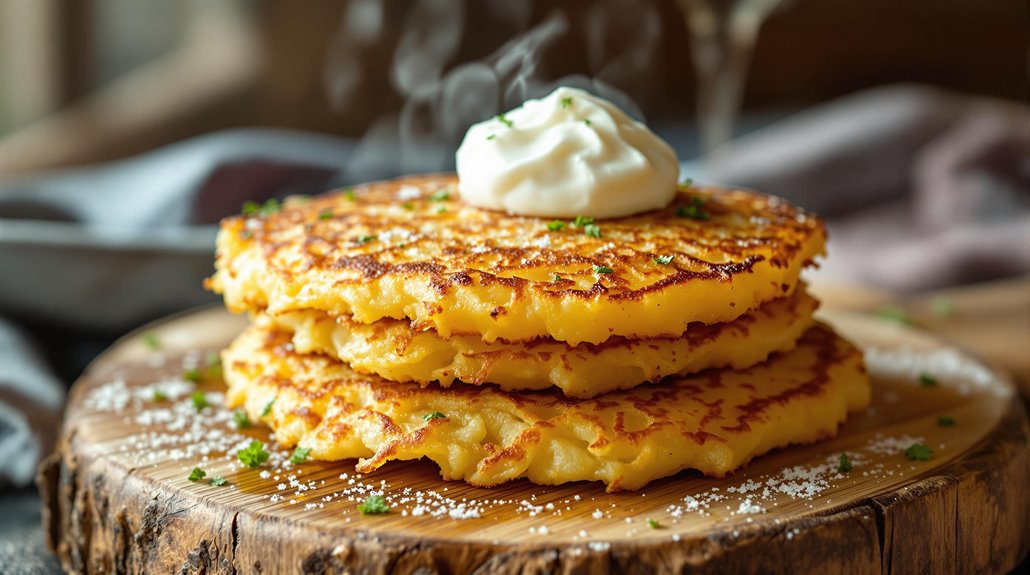 crispy german potato pancakes