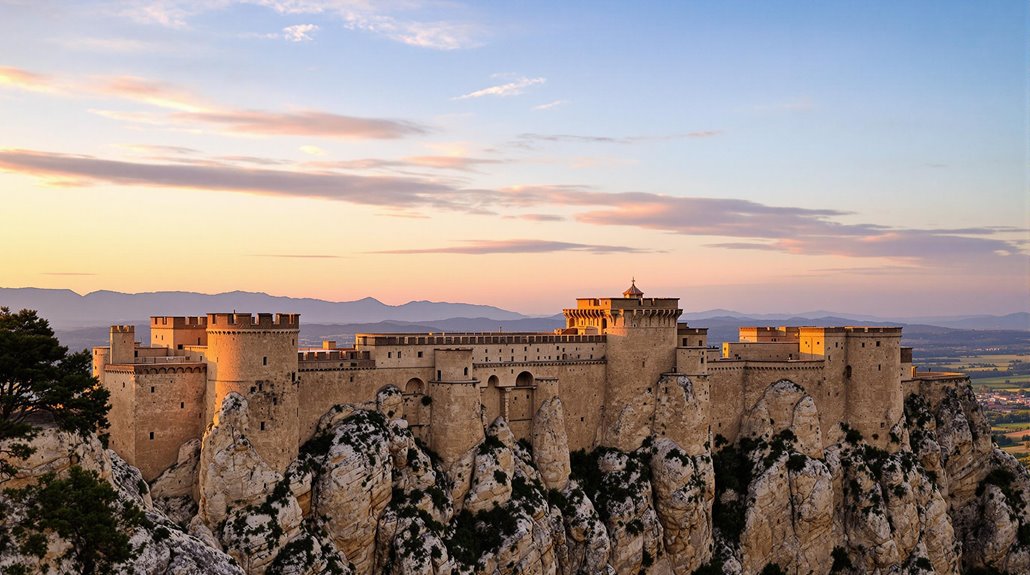 desert castle in spain