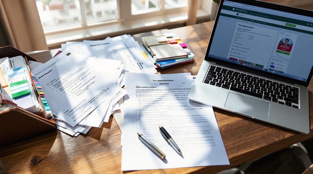 gather necessary paperwork applications