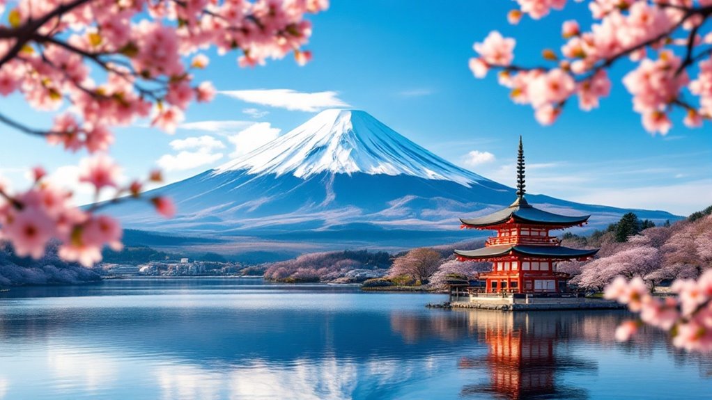 majestic snow capped mountain