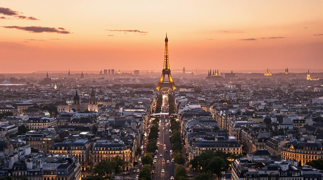 panoramic view of paris