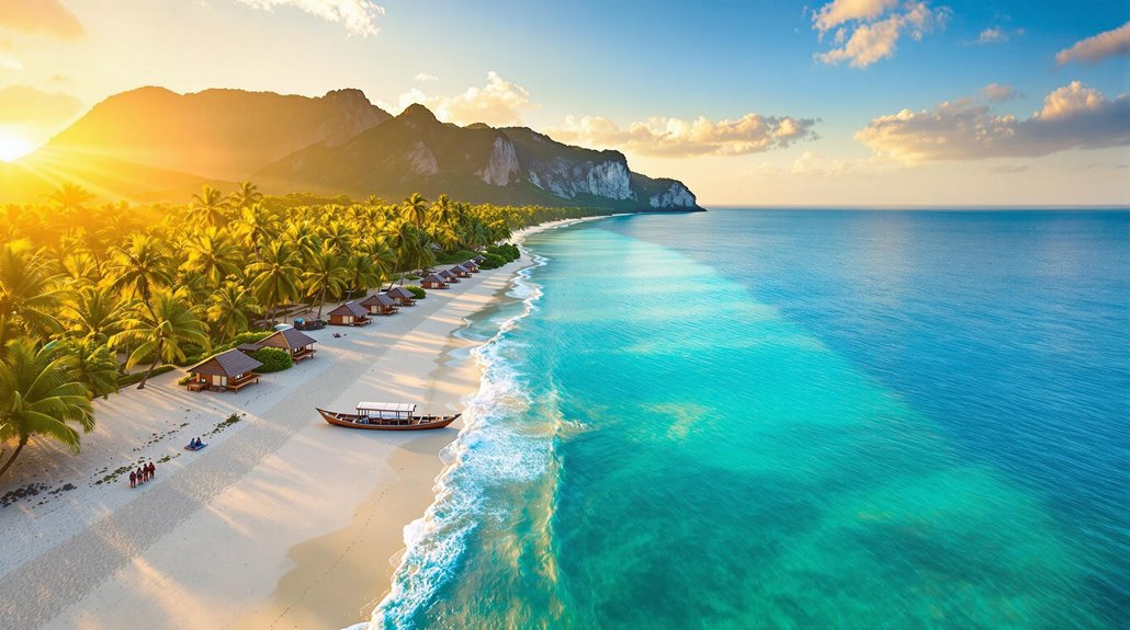 relaxed tropical island vibes