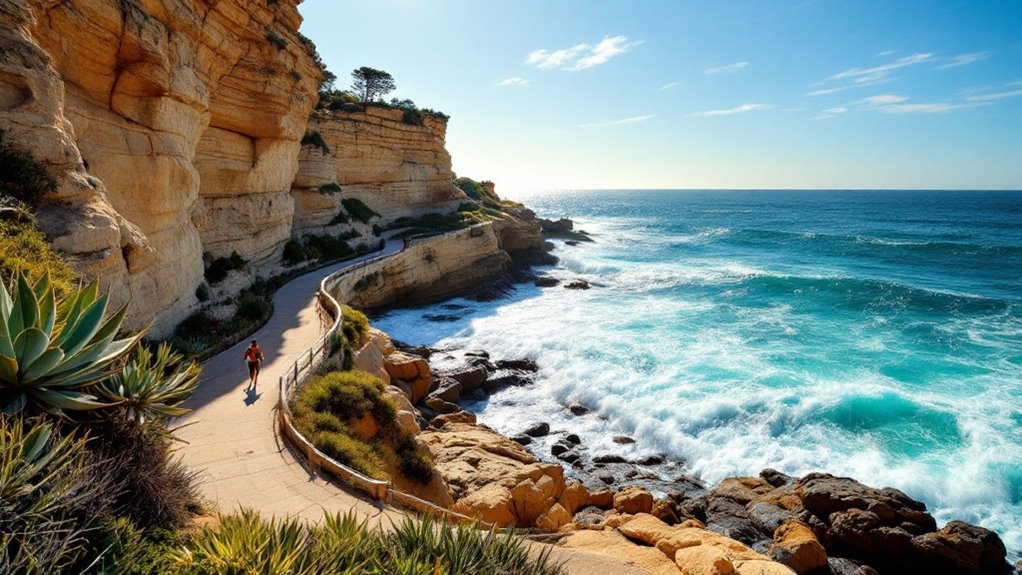 scenic beachside walking trails