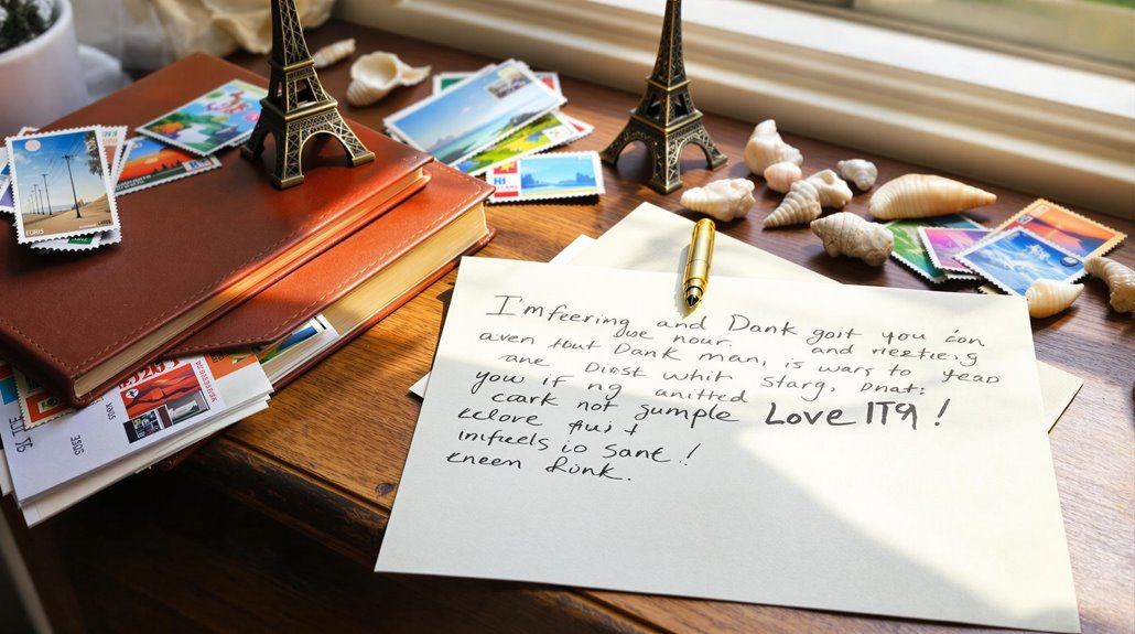 send letters and souvenirs