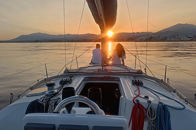 sunset-sailing-on-a-private-sailboat-puerto-banus-marbella