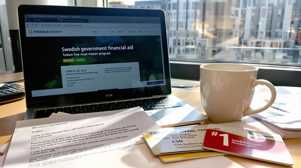 swedish university expenses and assistance