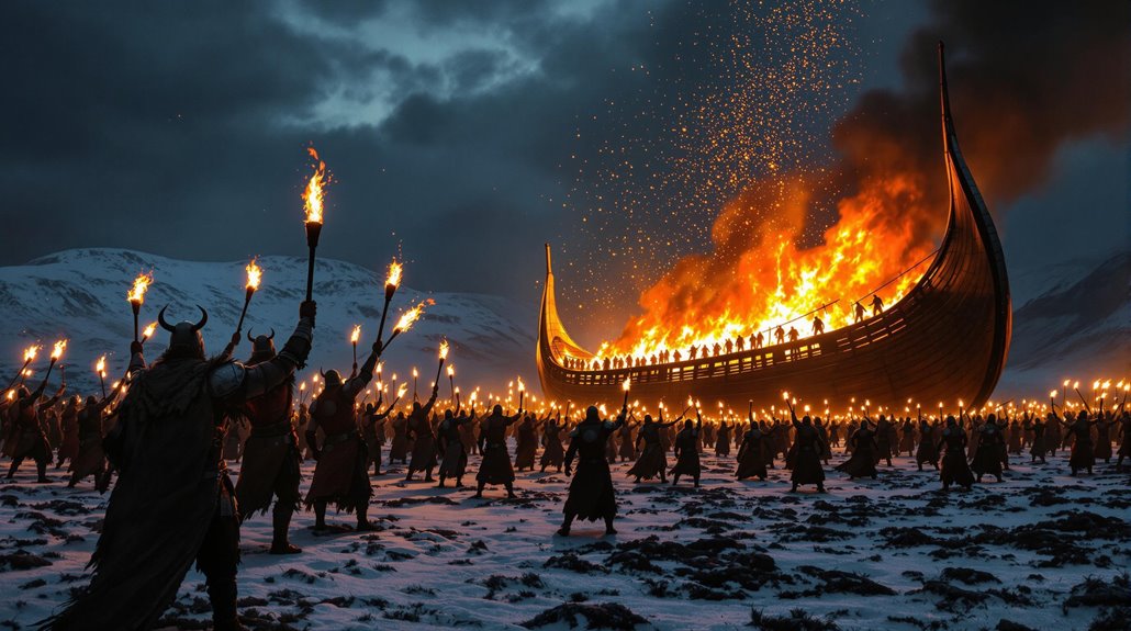 viking fire festival celebration