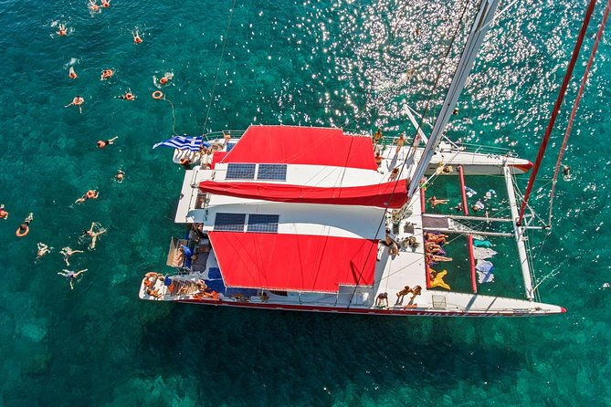 sailing-catamaran-cruise-in-santorini-with-bbq-drinks-and-transfer