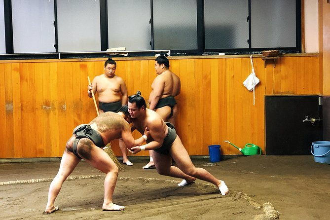 watch-sumo-morning-practice-at-stable-in-tokyo