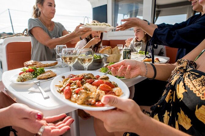athens-semi-private-sunset-catamaran-cruise