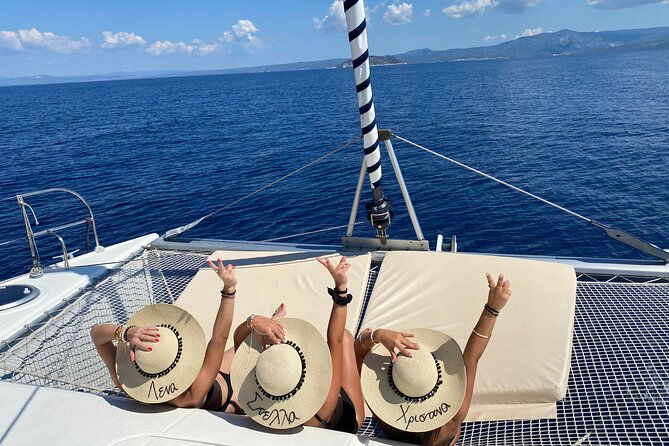 full-day-santorini-catamaran-private-cruise-with-meal-and-transfer