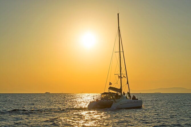 athens-semi-private-sunset-catamaran-cruise