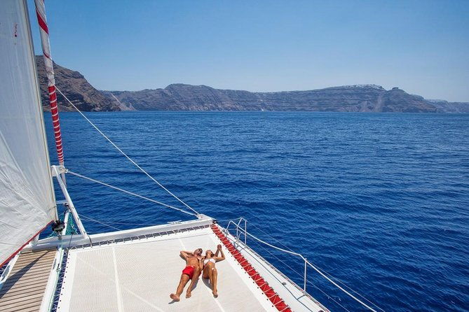sailing-catamaran-cruise-in-santorini-with-bbq-drinks-and-transfer