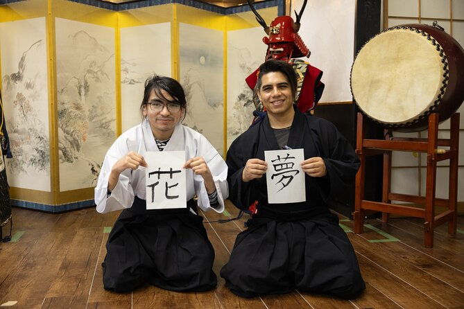 learning-zen-of-japanese-calligraphy-in-kimono-near-osaka-castle