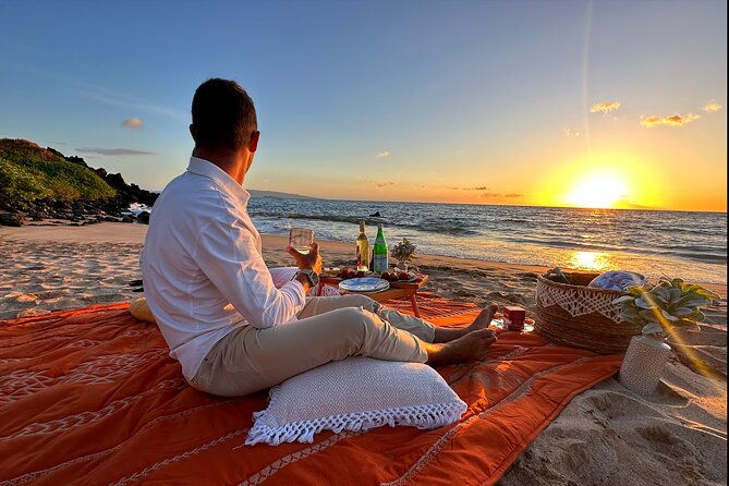 Charcuterie Board and Sunset at Pristine Beach With Photos