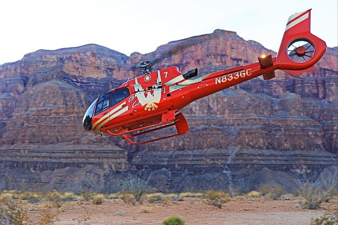 Grand Canyon West Helicopter Tour With VIP Skywalk and Boat Ride