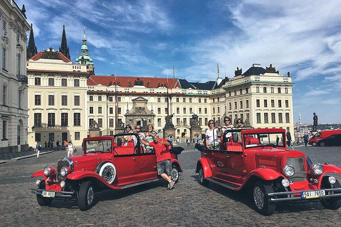 karlstejn-castle-in-vintage-convertible-car-2