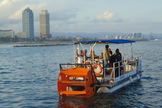 private-boat-rental-pedal-cruises-barcelona-cycle-boat