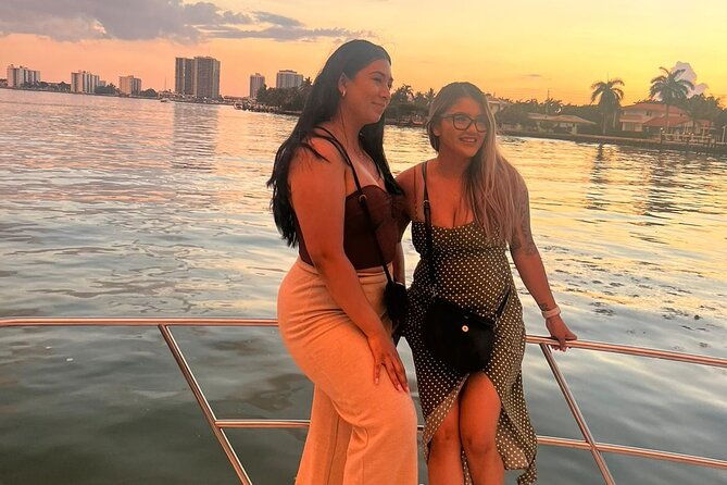 Sunset and Night Cruise of the Miami Bay Skyline on a Yacht