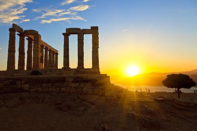 temple-of-poseidon-sounion-sunset-athens-riviera-private-tour