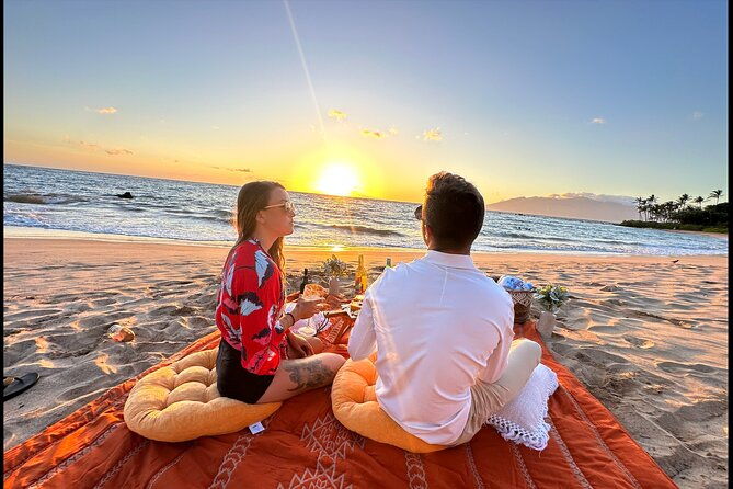 charcuterie-board-and-sunset-at-pristine-beach-with-photos