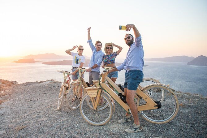 2-hour-private-wooden-e-bike-tour-in-emporio-castle-santorini