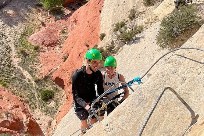 east-zion-via-ferrata-rappelling-experience-1-hr