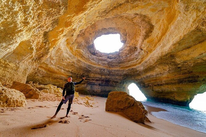 express-sup-tour-stop-inside-benagil-cave-small-group