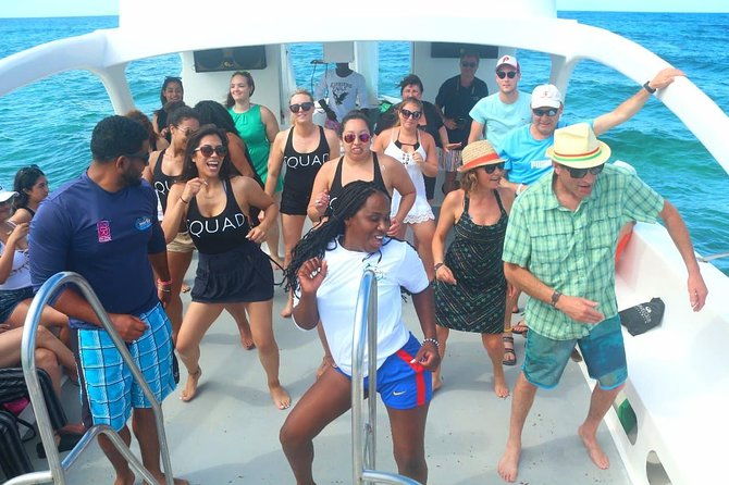 morning-private-party-boat-with-water-slide-open-bar-and-bbq