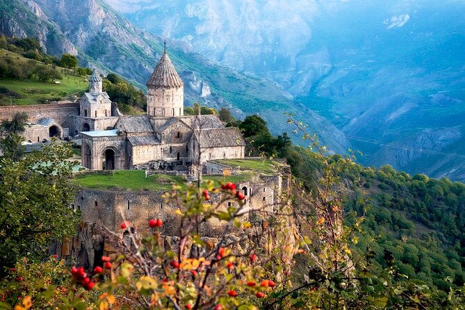private-tour-to-hin-areni-winery-shaki-waterfall-tatev-monastery-karahunj-2