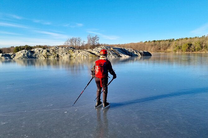 nordic-ice-skating-on-a-frozen-lake-in-stockholm