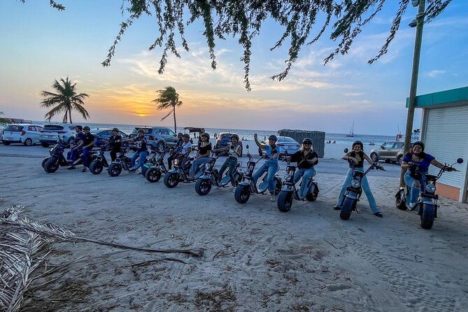 sunset-night-island-tour-in-aruba-on-electric-scooter