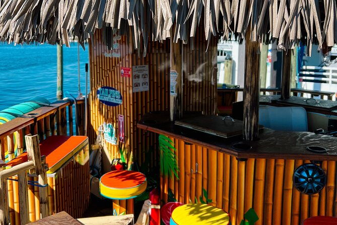 tailfins-destin-tiki-boat-sunset-crab-island-destin-harbor