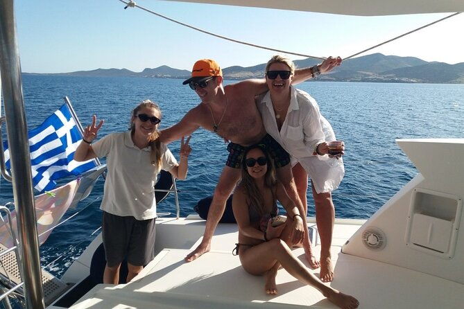 private-full-day-catamaran-cruise-from-paros-with-lunch