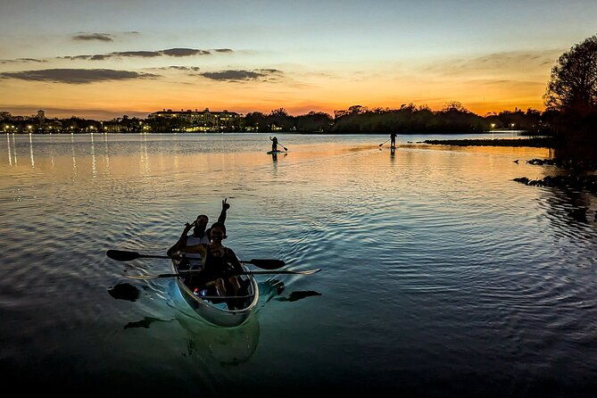 sunset-clear-kayak-or-clear-paddleboard-in-orlando