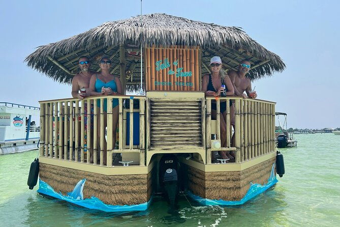 tailfins-destin-tiki-boat-sunset-crab-island-destin-harbor