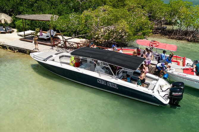 tour-to-islas-del-rosario-cholon-and-baru-in-private-boat-42-ft