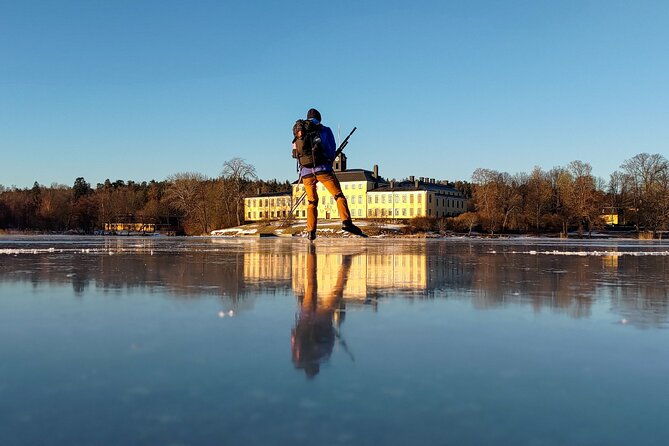 nordic-ice-skating-on-a-frozen-lake-in-stockholm