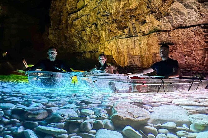 pula-sunset-night-time-illuminated-transparent-kayak-cave-tour