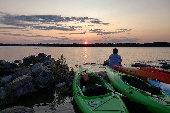 sunset-tour-by-kayak-on-sebago-lake-maine